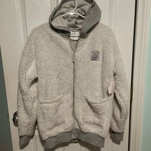 NWT Ivory Ella Full Zip Hoodie Sherpa
